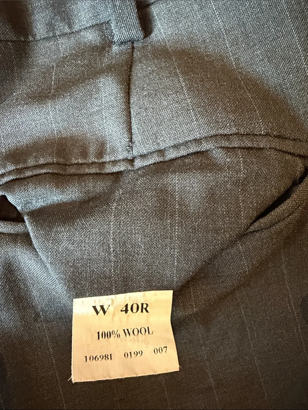 Jos. A. Bank Men’s Gray Pinstripe Suit - Two-Piece Set
